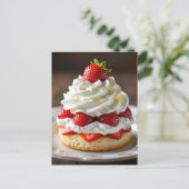 Recipe Card for Homemade Whipped Cream Briefkaart (Staand voorkant)