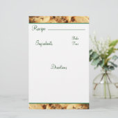 Recipe Chocolate Chip Cookie Kaart Briefpapier (Staand voorkant)