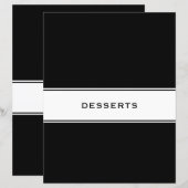 Recipe Cookbook Chapter Divider | Desserts (Voorkant / Achterkant)