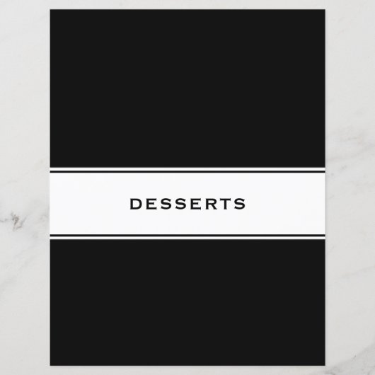 Recipe Cookbook Chapter Divider | Desserts (Voorkant)