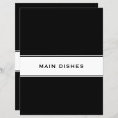 Recipe Cookbook Chapter Divider | Hoofddeksels (Voorkant / Achterkant)