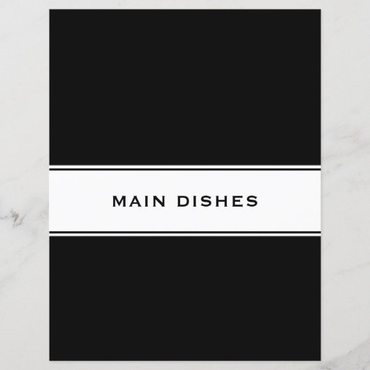 Recipe Cookbook Chapter Divider | Hoofddeksels (Voorkant)