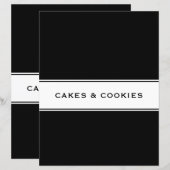 Recipe Cookbook Chapter Divider | Koekjes en koekj (Voorkant / Achterkant)