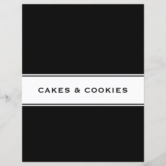 Recipe Cookbook Chapter Divider | Koekjes en koekj (Voorkant)