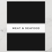 Recipe Cookbook Chapter Divider | Vlees en zeevruc (Achterkant)