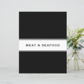 Recipe Cookbook Chapter Divider | Vlees en zeevruc (Staand voorkant)
