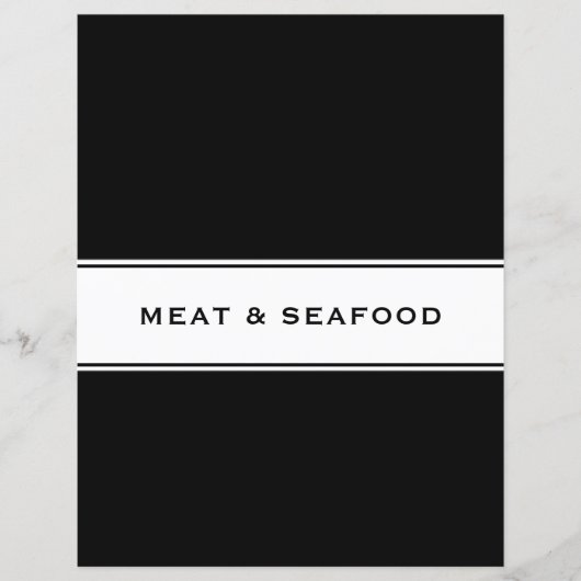Recipe Cookbook Chapter Divider | Vlees en zeevruc (Voorkant)