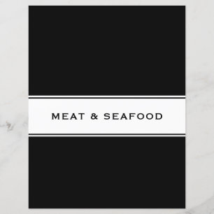 Recipe Cookbook Chapter Divider   Vlees en zeevruc