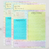 Recipe Cookbook Tussenvoegsel pasta (Voorkant / Achterkant)