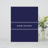 Recipe Divider Main Dishes Navy Blue (Staand voorkant)