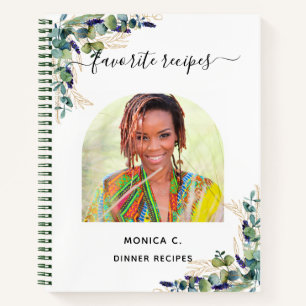 Recipe eucalyptus greenery Gold foto elegant Notitieboek
