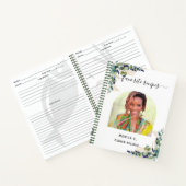 Recipe eucalyptus greenery Gold foto elegant Notitieboek (Binnen)