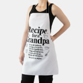 Recipe for Grandpa Kitchen Wisdom, Kindness Humor Schort (Insitu)