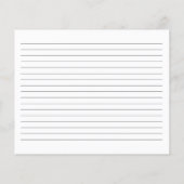 Recipe for the Bride Card | Minimal Bridal Shower (Achterkant)