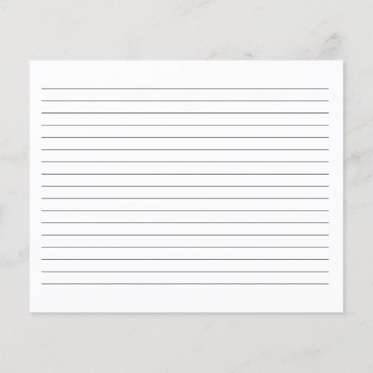 Recipe for the Bride Card | Minimal Bridal Shower (Achterkant)