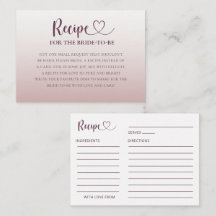 Recipe for the Bride Modern Rose Gold Enclosure C