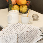 Recipe Heirloom Tea Towels Theedoek<br><div class="desc">Voor een uniek cadeau kun je een hele reeks behandelingen maken van een van de beruchte recepten van oma, en een cadeautje samen met een theedoek met hetzelfde recept. Maak van handgeschreven recepten van je moeder of grootmoeder of tantes prachtige theedoeken met gevoel voor dagelijks gebruik. Het is gemakkelijk om...</div>