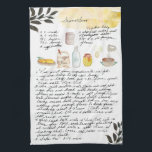 Recipe Heirloom Tea Towels Theedoek<br><div class="desc">Voor een uniek cadeau kun je een hele reeks behandelingen maken van een van de beruchte recepten van oma, en een cadeautje samen met een theedoek met hetzelfde recept. Maak van handgeschreven recepten van je moeder of grootmoeder of tantes prachtige theedoeken met gevoel voor dagelijks gebruik. Het is gemakkelijk om...</div>