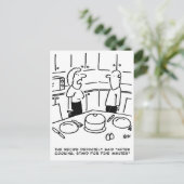 Recipe Instructions Followed Cooking in a Kitchen Feestdagenkaart (Staand voorkant)