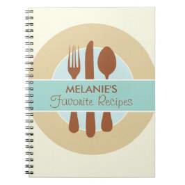 Recipe Journal (blauw) Notitieboek