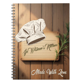 Recipe Journal for New Traditions | Wooden Recipe  Notitieboek