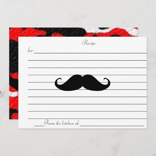 RECIPE-KAART (Voorkant / Achterkant)