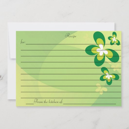 RECIPE-KAART (Achterkant)