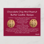 Recipe kaart Chocolate Chip Peanut Butter Cookie<br><div class="desc"></div>