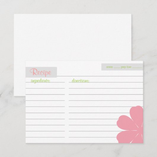 Recipe Kaart | Dronkelig |pi (Voorkant / Achterkant)