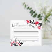 RECIPE-KAART | Floral van de Japanse bloesems (Staand voorkant)