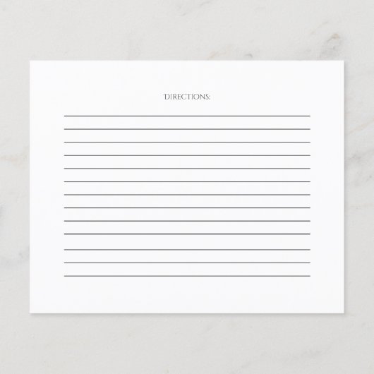 RECIPE-KAART | Floral van de Japanse bloesems (Achterkant)