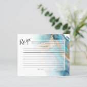 RECIPE-KAART | Goud en Blauwgroen gemarmerde inktv (Staand voorkant)