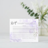 RECIPE-KAART | Lila Paarse Rozen van Painterly (Staand voorkant)