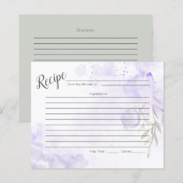 RECIPE-KAART | Lila Paarse Rozen van Painterly
