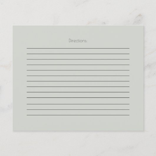 RECIPE-KAART | Pastel Dusty Blue Rozen (Achterkant)