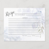 RECIPE-KAART | Pastel Dusty Blue Rozen (Voorkant)