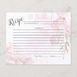 RECIPE-KAART | Pastel Dusty Pink Rose en Rosehip