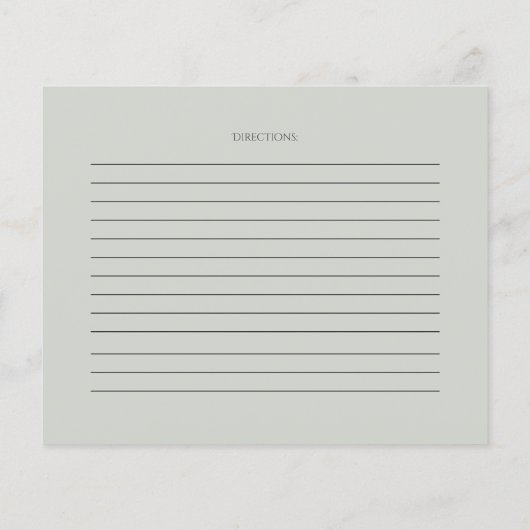 RECIPE-KAART | Pastel Pink Floral Bouquet (Achterkant)