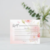 RECIPE-KAART | Pastel Pink Floral Spray (Staand voorkant)