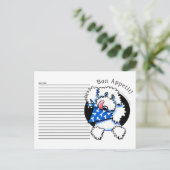 Recipe Kaart Poodle Bon Appetit White (Staand voorkant)