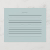 RECIPE-KAART | Stamblauwe Waterverf Eucalyptus (Achterkant)