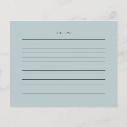 RECIPE-KAART | Stamblauwe Waterverf Eucalyptus (Achterkant)