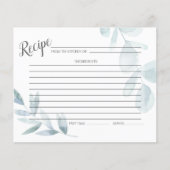 RECIPE-KAART | Stamblauwe Waterverf Eucalyptus (Voorkant)