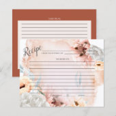 RECIPE-KAART | Stedelijke Waterverf Koraalbloemen (Voorkant / Achterkant)