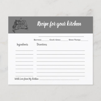 Recipe Kaart Vrijgezellenfeest Owls Love Flyer