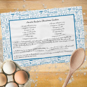 Recipe Keepomwille Country Blue Kitchen Tea Towel Theedoek
