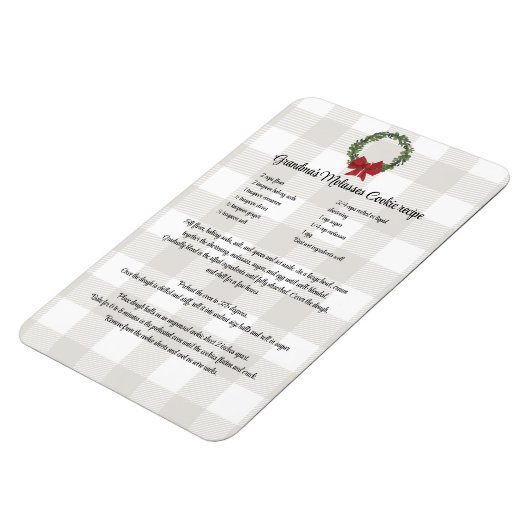 Recipe Keepomwille Kerstkoekjes rode groene vlecht Magneet (Linkerzijde)