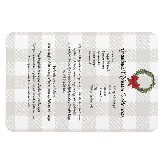 Recipe Keepomwille Kerstkoekjes rode groene vlecht Magneet (Horizontaal)