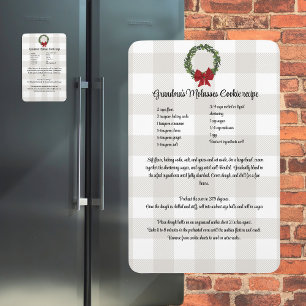 Recipe Keepomwille Kerstkoekjes rode groene vlecht Magneet