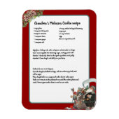 Recipe Keepomwille Red Kerstmis  kerstman Magneet (Verticaal)